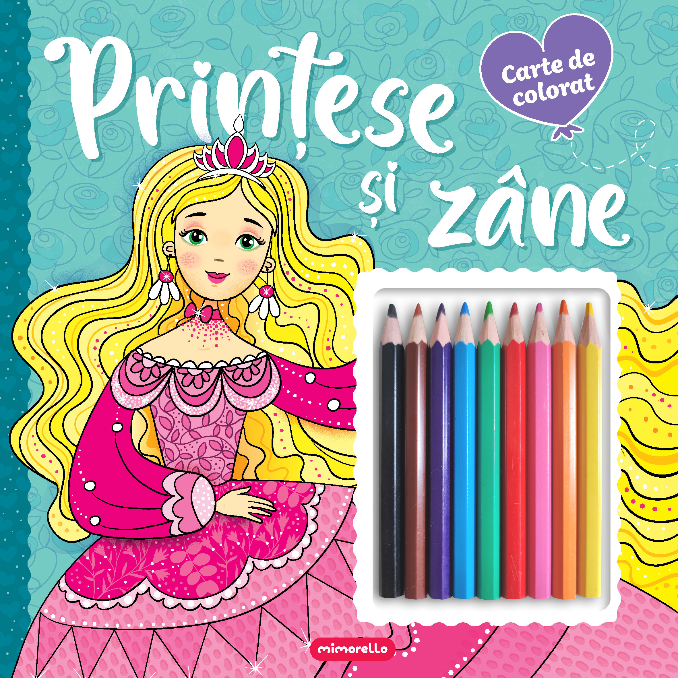Prințese și zâne - Carte de colorat