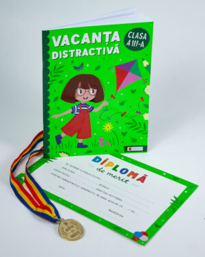 Pachet - Caiet de vacanta - Clasa a III-a + Diploma de merit + Medalie CADOU - Kreativ