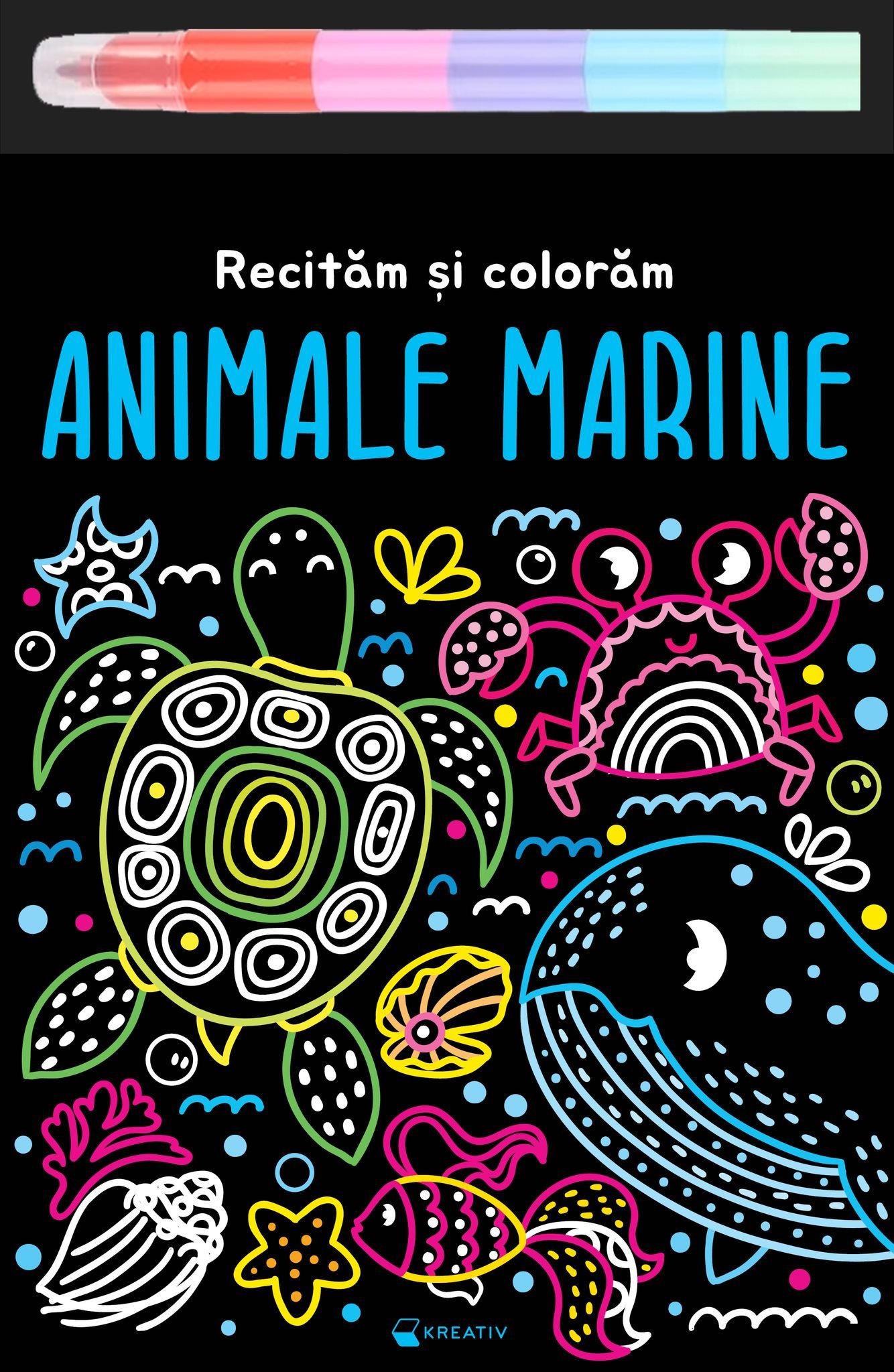 Animale marine - Recitam si coloram